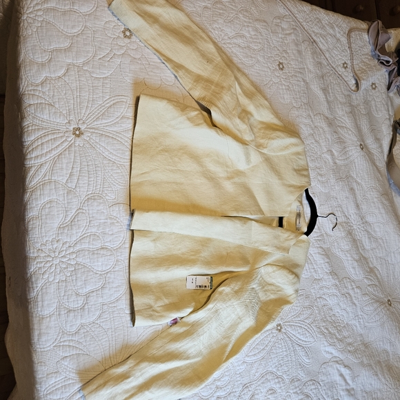 Linen jacket yellow - Picture 5 of 5